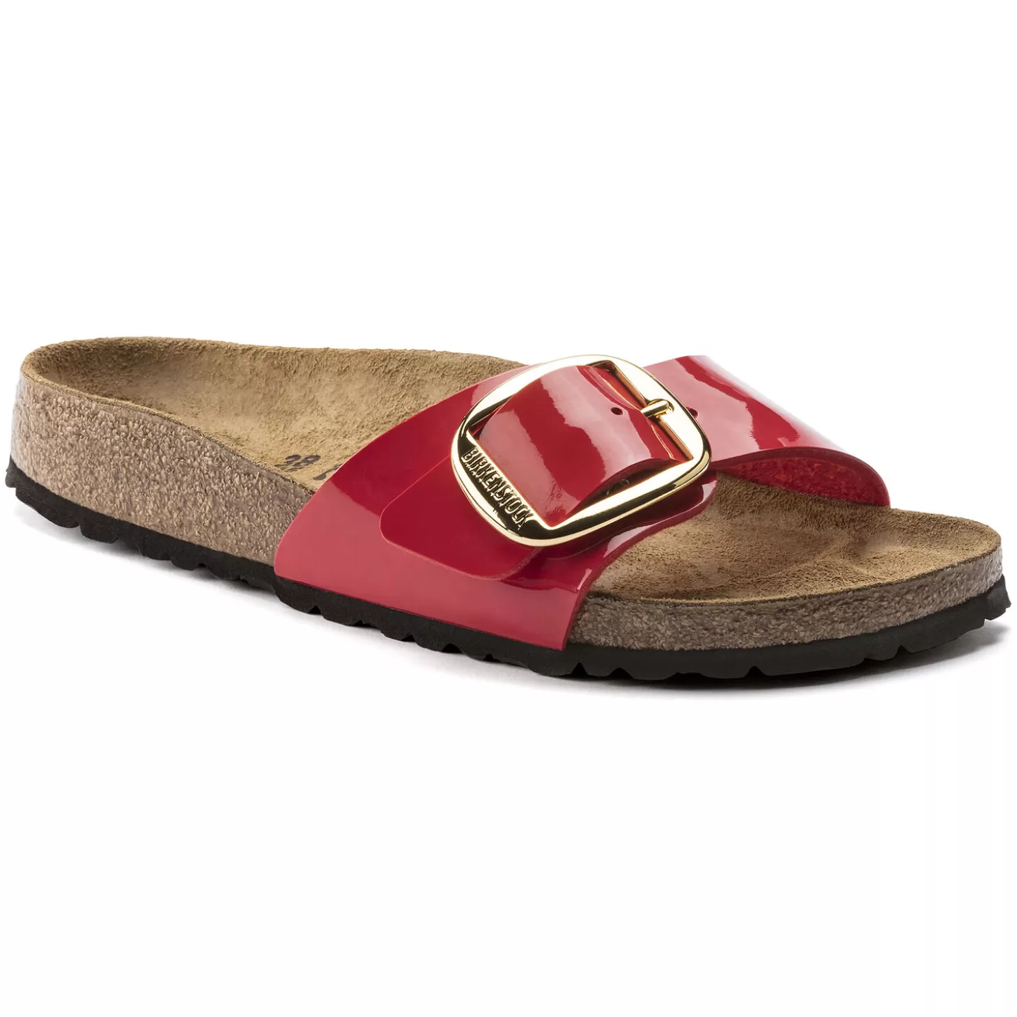 Simple Bride | Birkenstock Madrid Big Buckle Patent Cherry