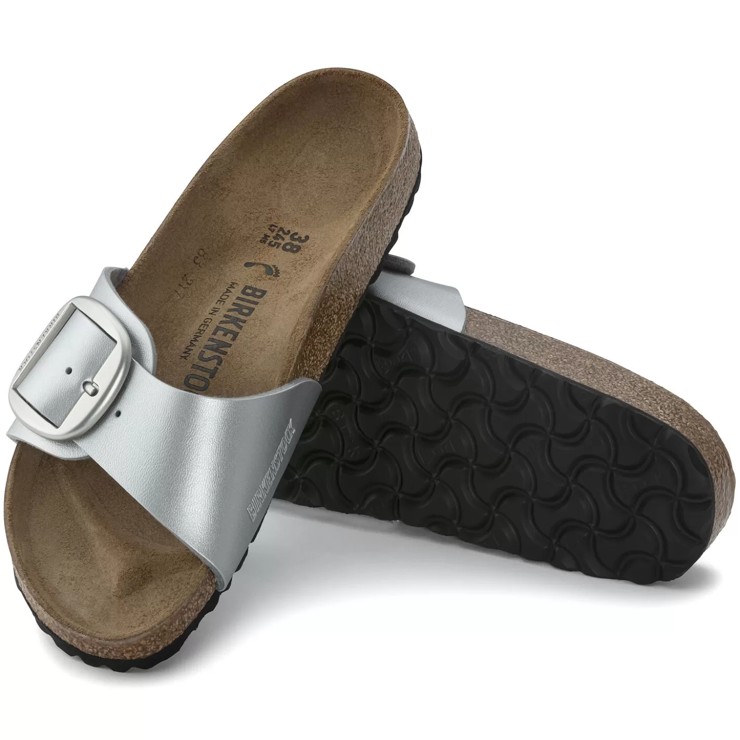 Simple Bride | Birkenstock Madrid Big Buckle Silver