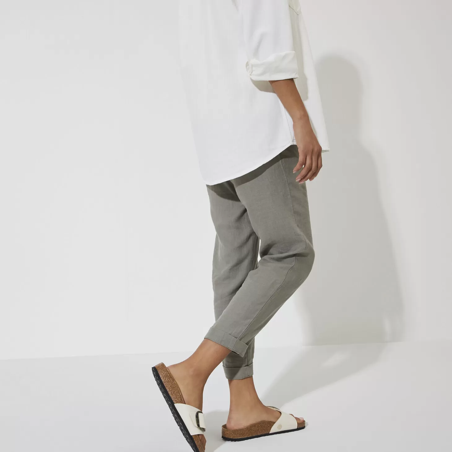 Simple Bride | Birkenstock Madrid Vegan Big Buckle Eggshell