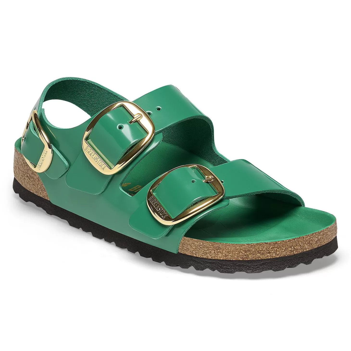 Bride De Talon | Birkenstock Milano Big Buckle High-Shine Digital Green