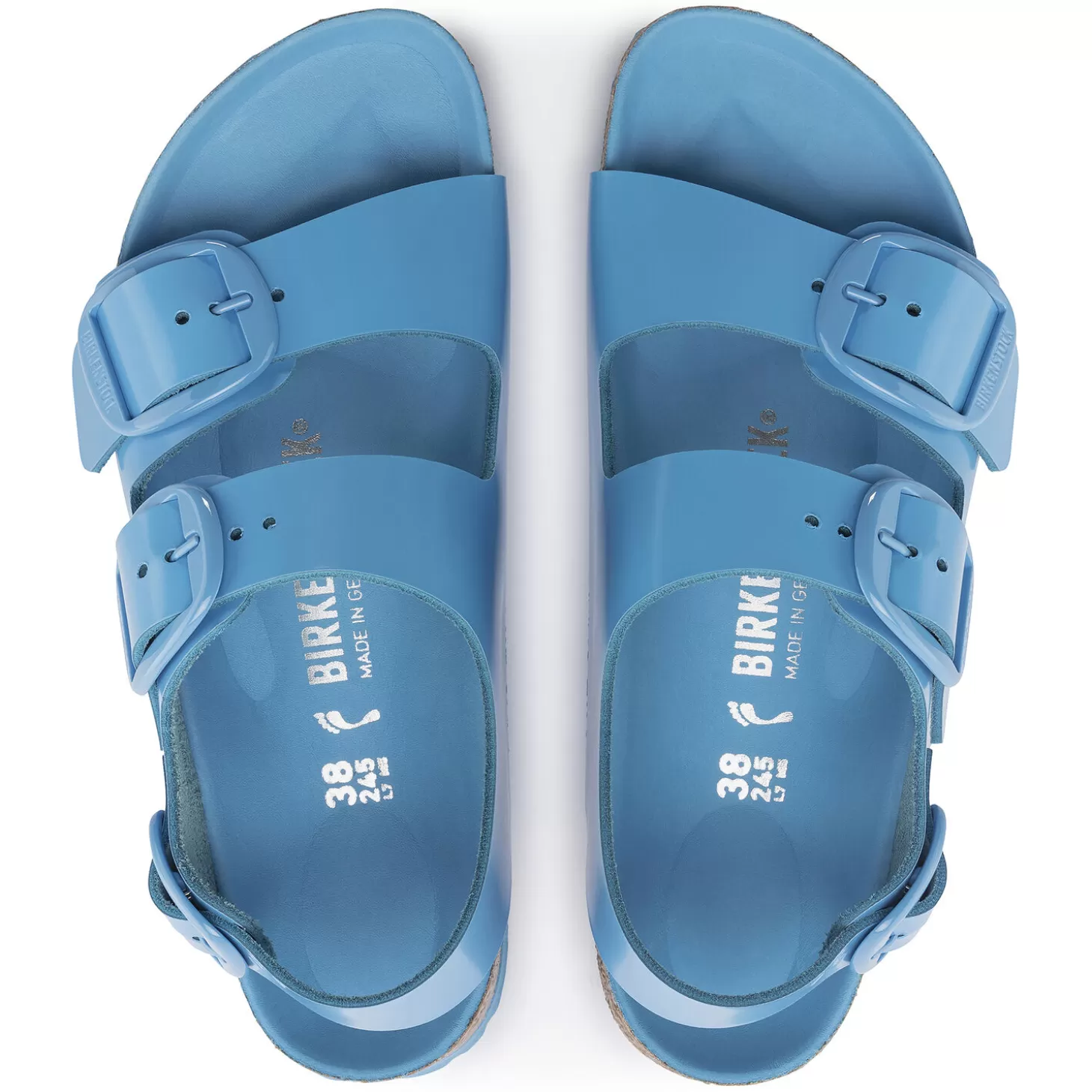 Brides Multiples | Birkenstock Milano Big Buckle High Shine Sky Blue