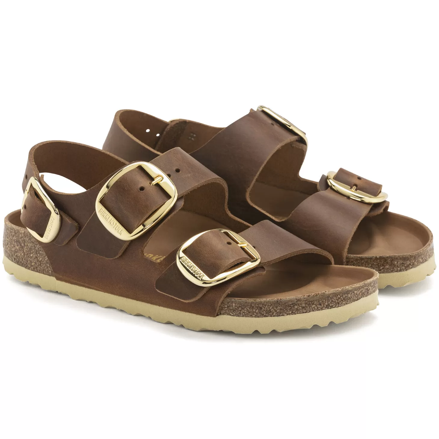 Brides Multiples | Birkenstock Milano Big Buckle Cognac