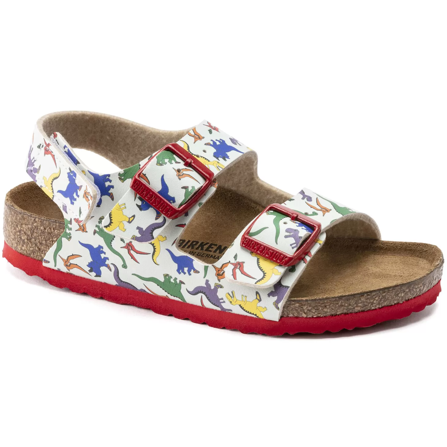 Sandales À Brides | Birkenstock Milano Hl Kids Best Friends Dino Multi