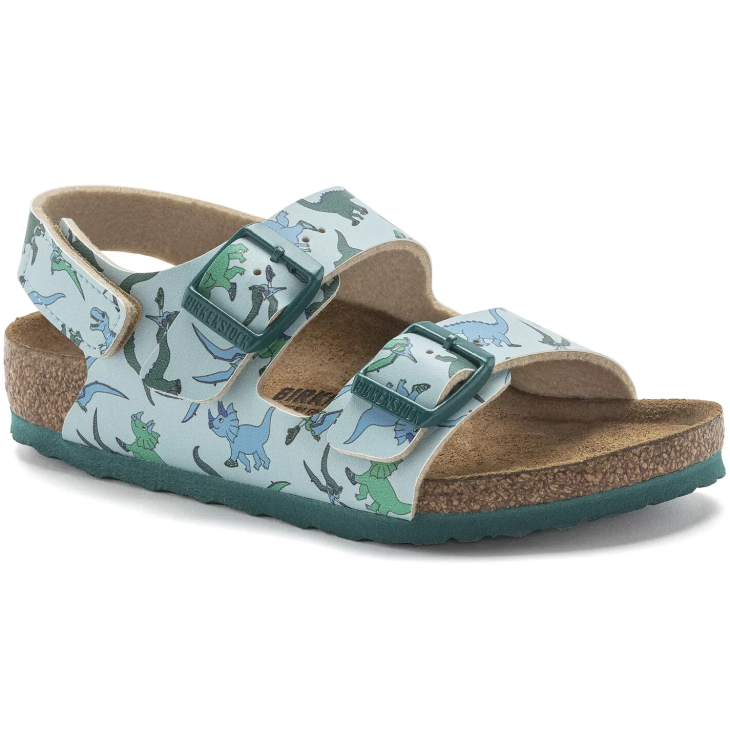 Sandales À Brides | Birkenstock Milano Hl Kids Big Dino Light Blue