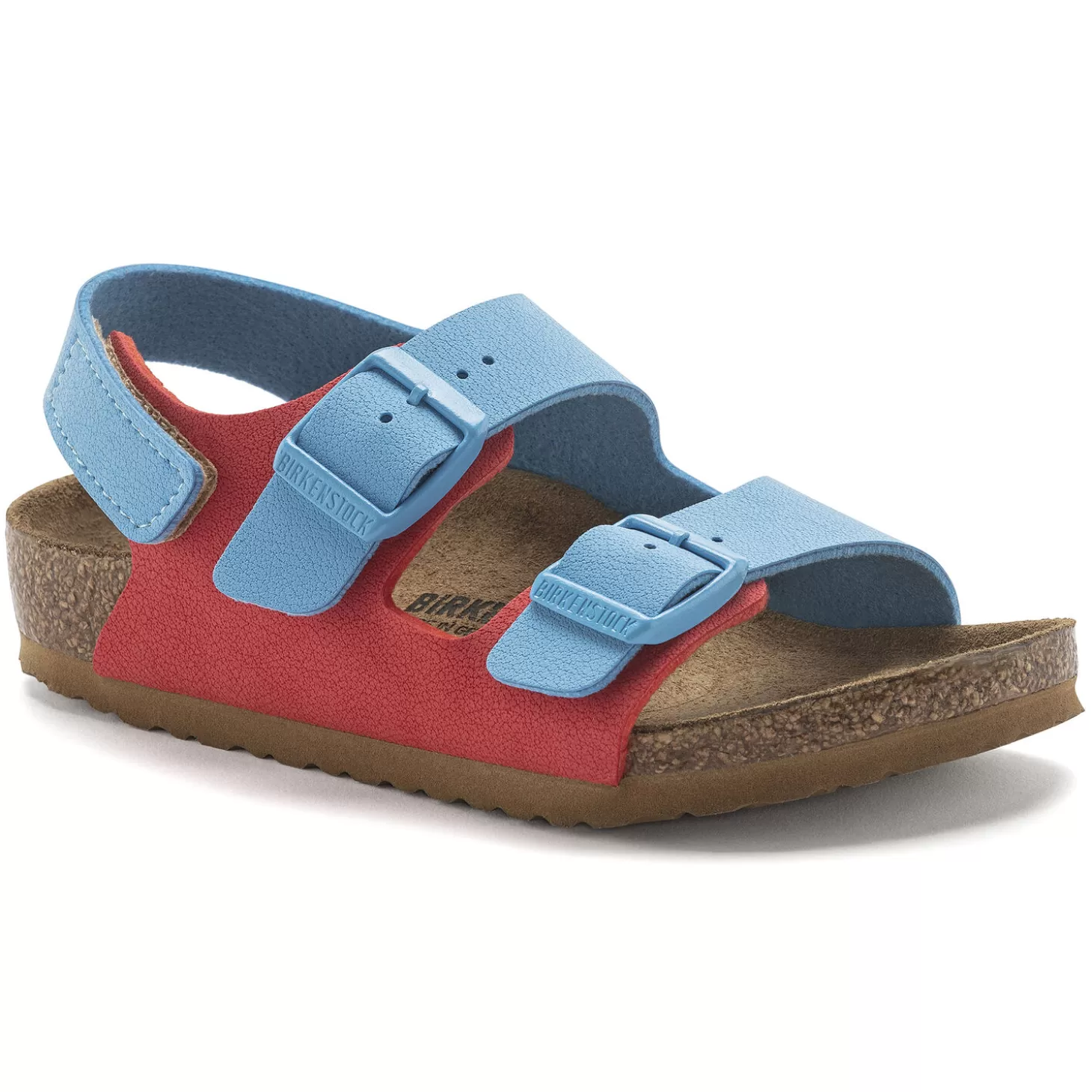 Sandales À Brides | Birkenstock Milano Hl Kids Sky Blue/Active Red