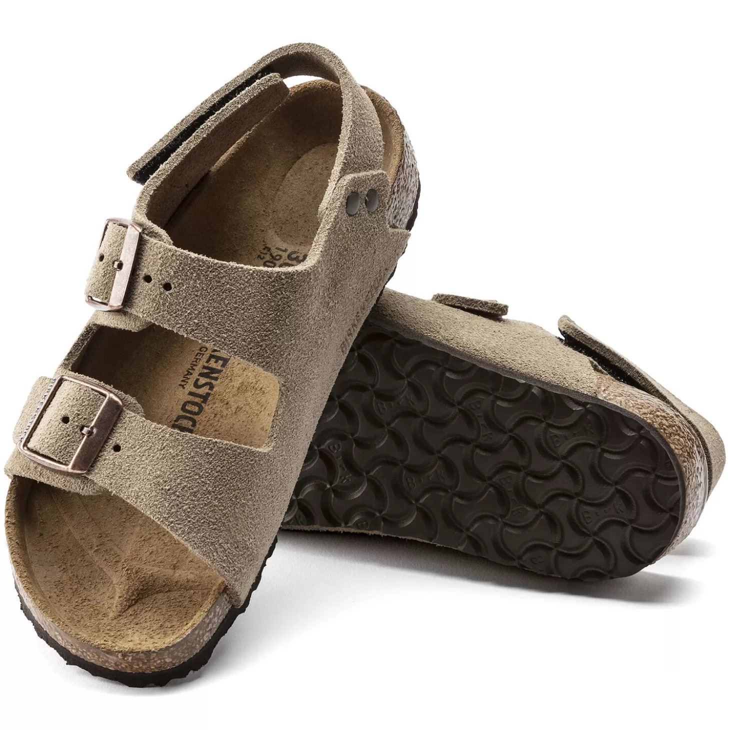 Sandales À Brides | Birkenstock Milano Hl Suede Kids Taupe