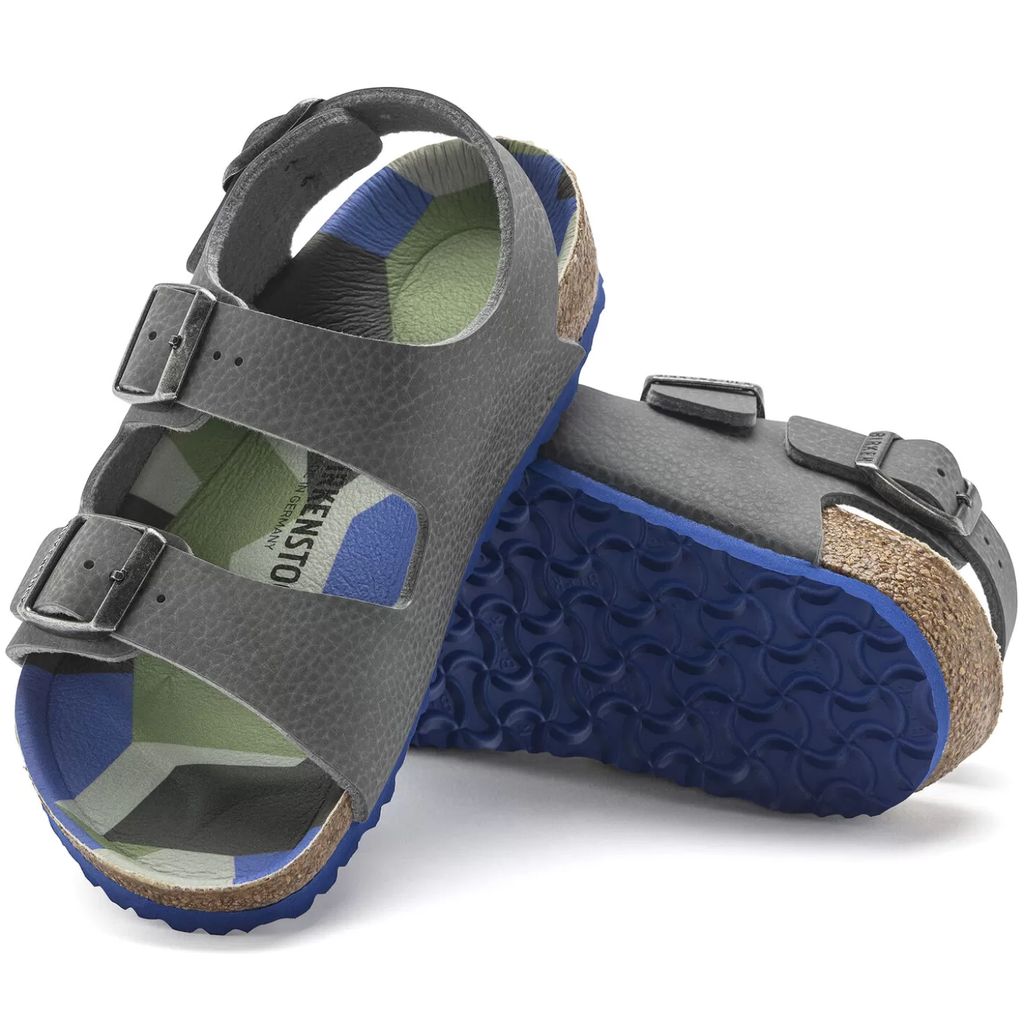 Sandales À Brides | Birkenstock Milano Kids Desert Soil Camo Gray