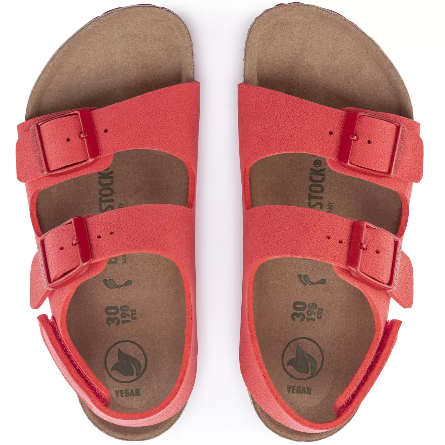 Sandales À Brides | Birkenstock Milano Kids Vegan Active Red