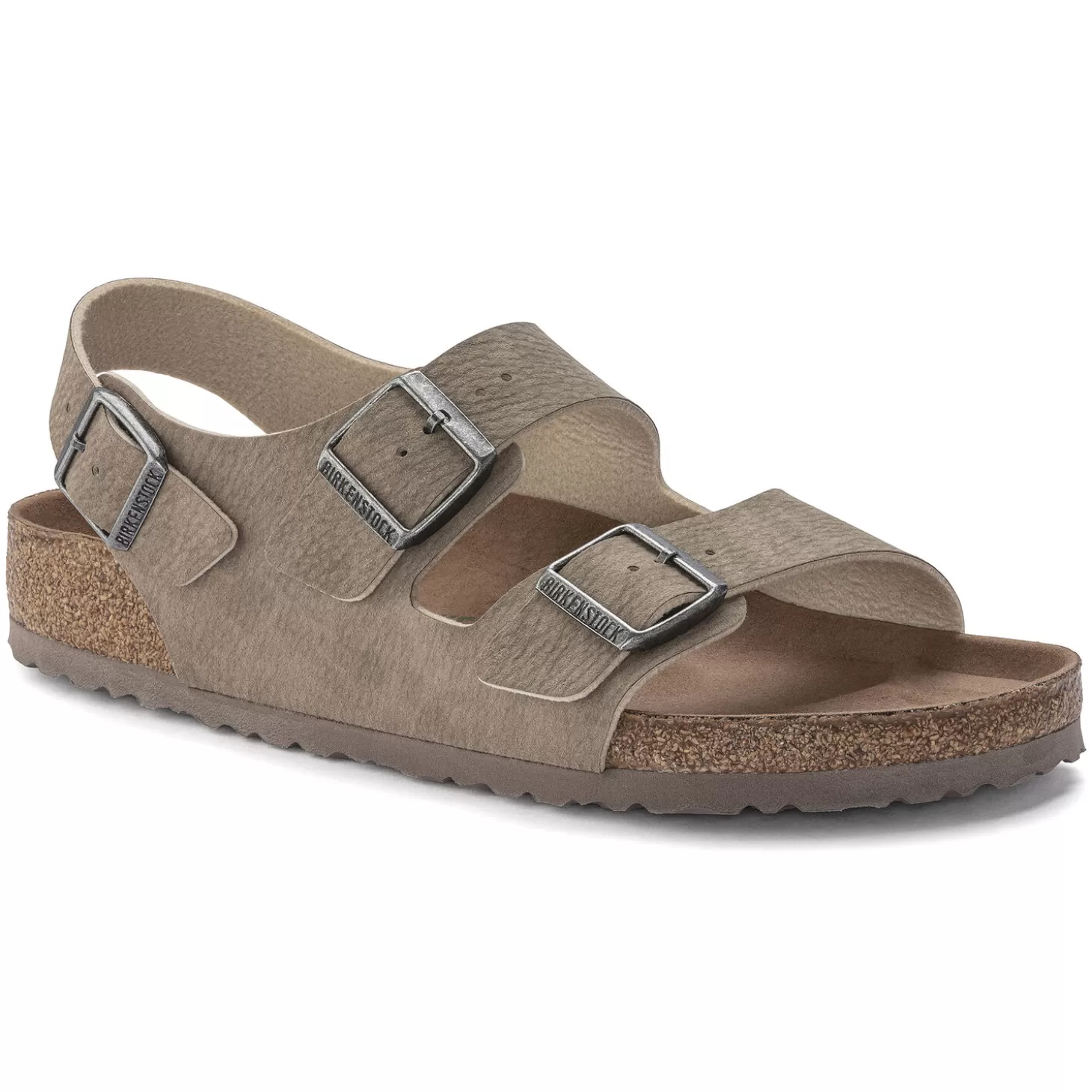 Bride De Talon | Birkenstock Milano Vegan Desert Dust Gray Taupe