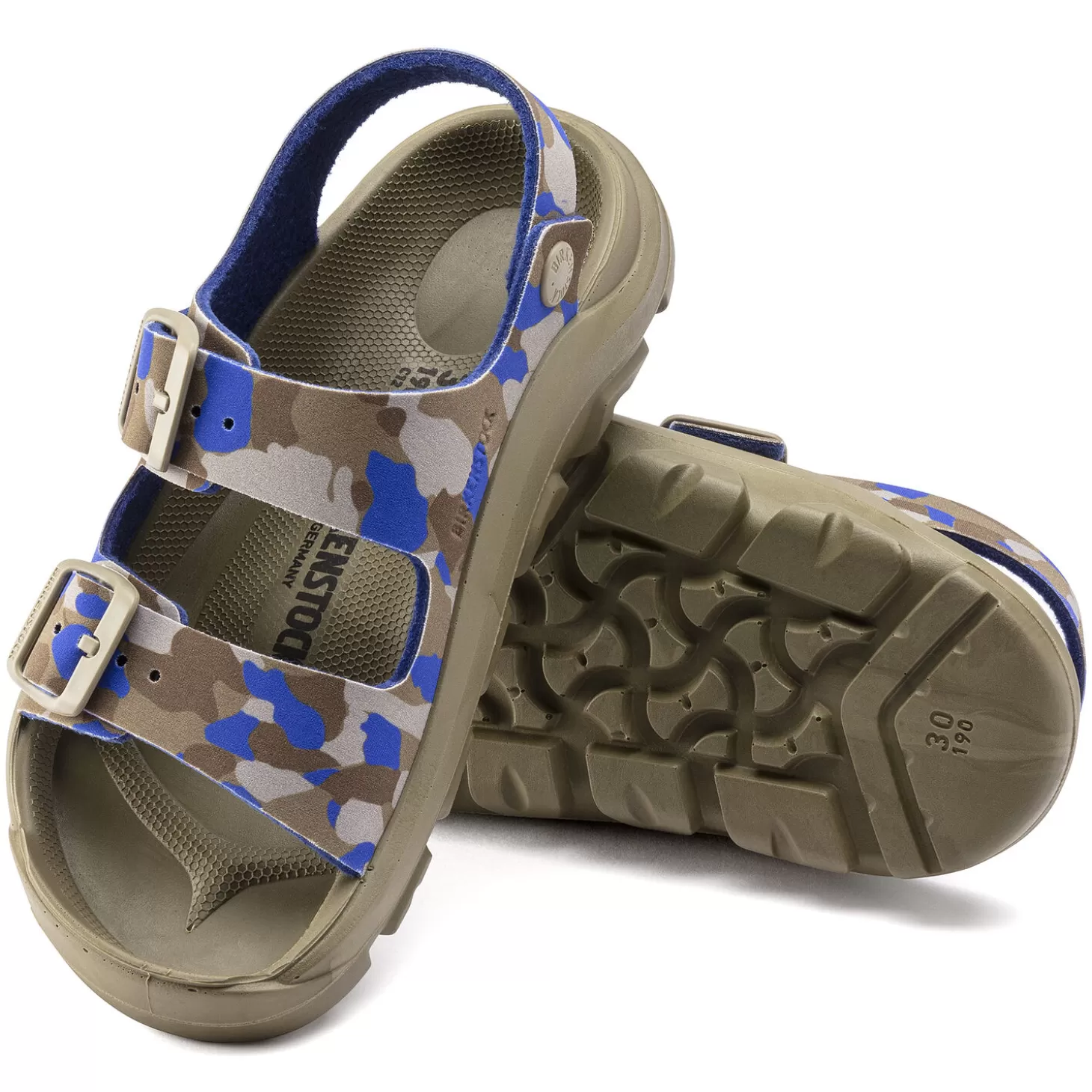 Sandales À Brides | Birkenstock Mogami Kids Cork Camo Khaki