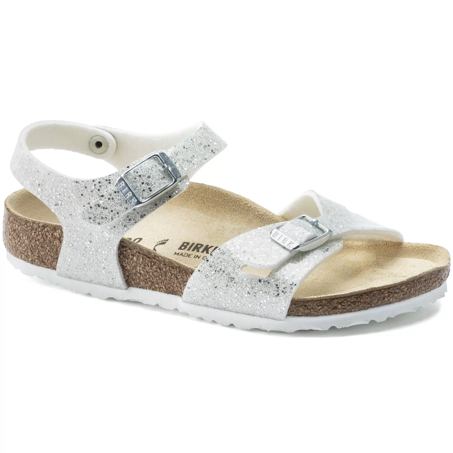 Sandales À Brides | Birkenstock Rio Kids Cosmic Sparkle White