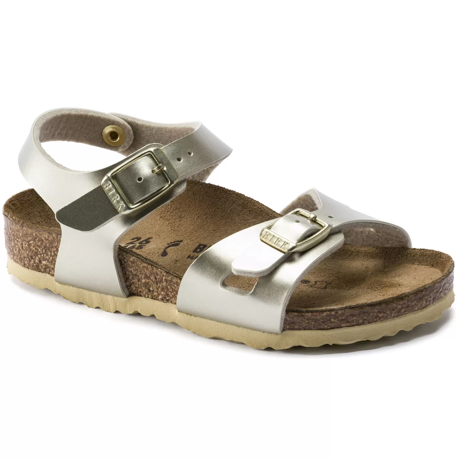 Sandales À Brides | Birkenstock Rio Kids Electric Metallic Gold