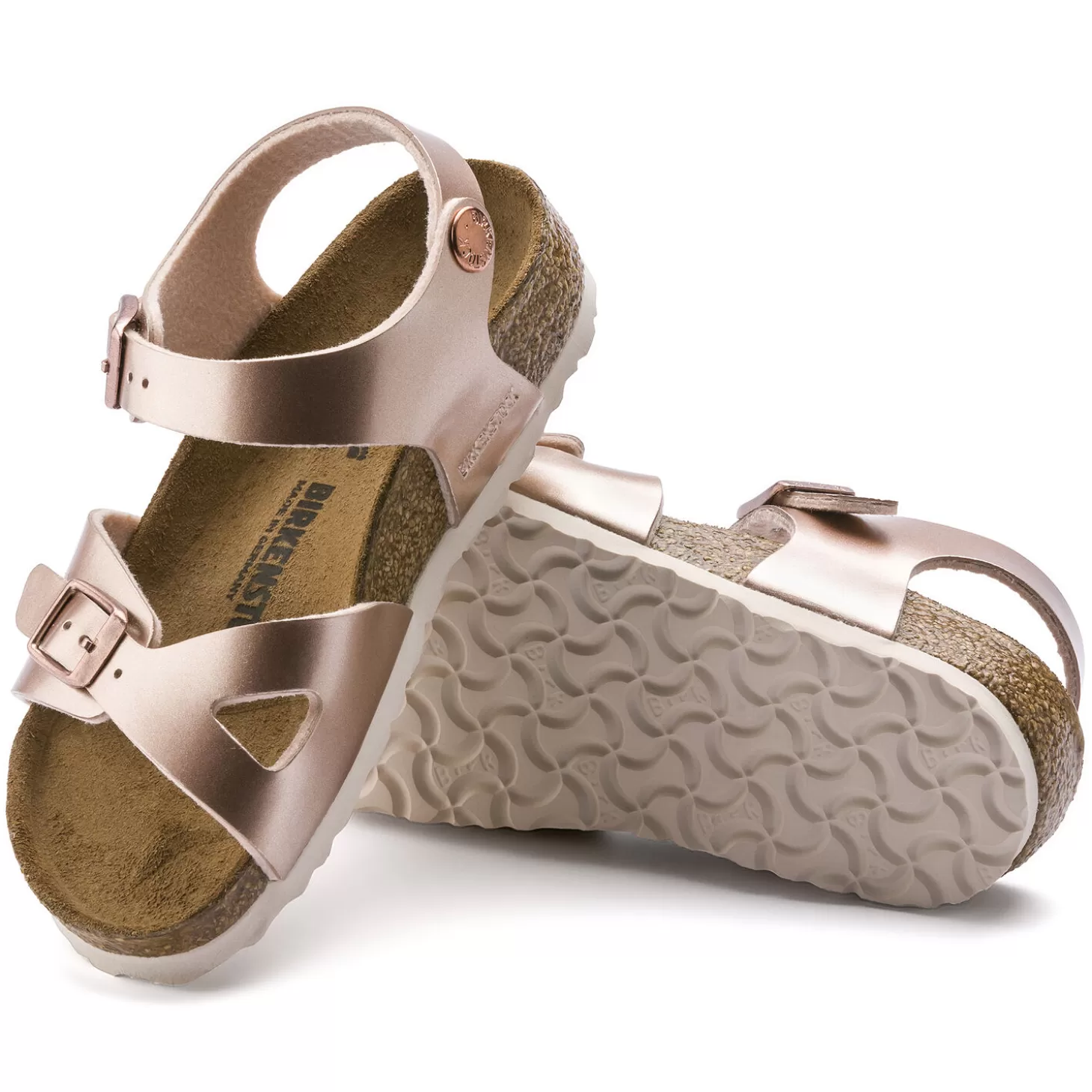 Sandales À Brides | Birkenstock Rio Kids Electric Metallic Copper