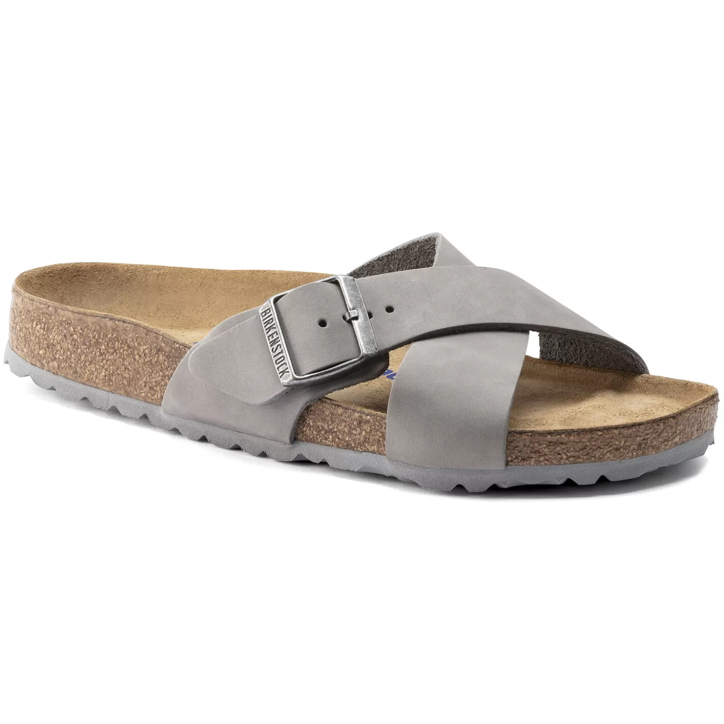 Double Bride | Birkenstock Siena Lit De Pied Souple Dove Gray