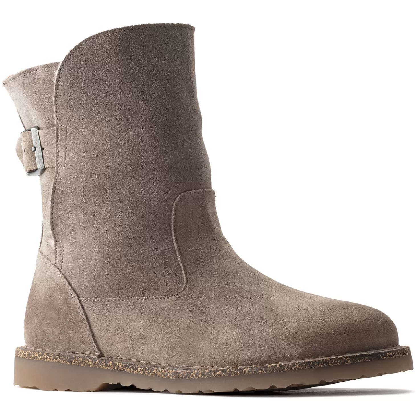 Boots & Bottines | Birkenstock Uppsala En Fourrure D'Agneau Gray Taupe