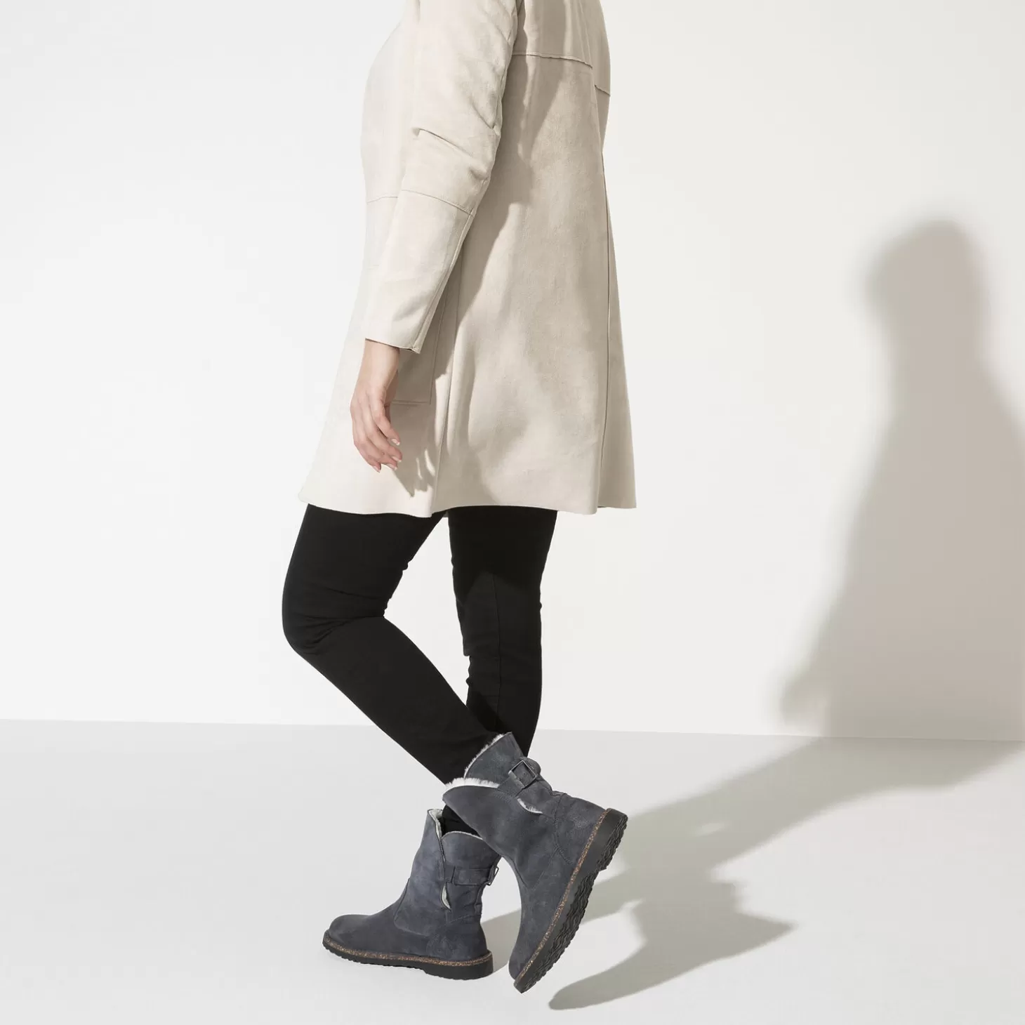 Boots & Bottines | Birkenstock Uppsala En Fourrure D'Agneau Graphite