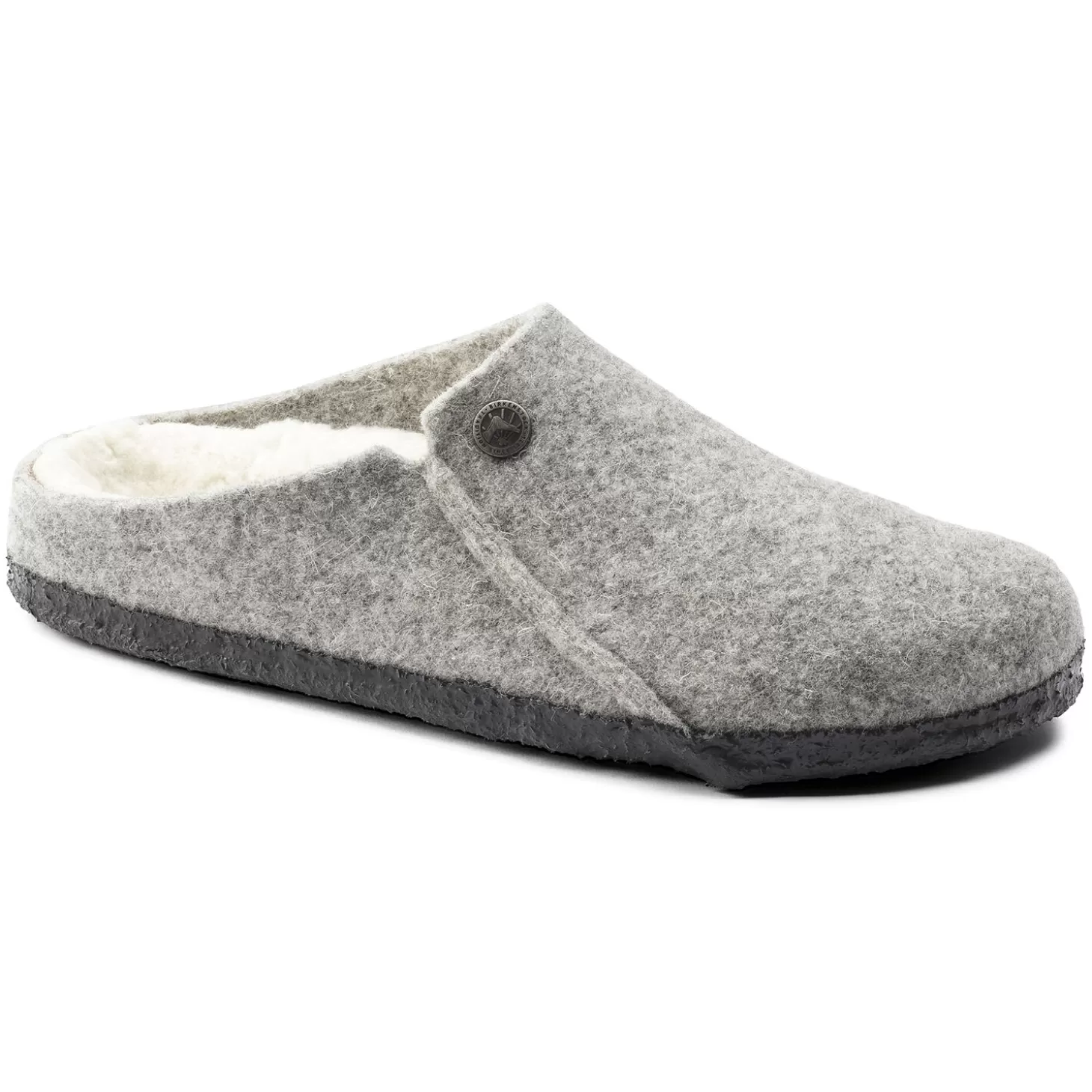 Chaussons | Birkenstock Zermatt En Fourrure D'Agneau Light Grey